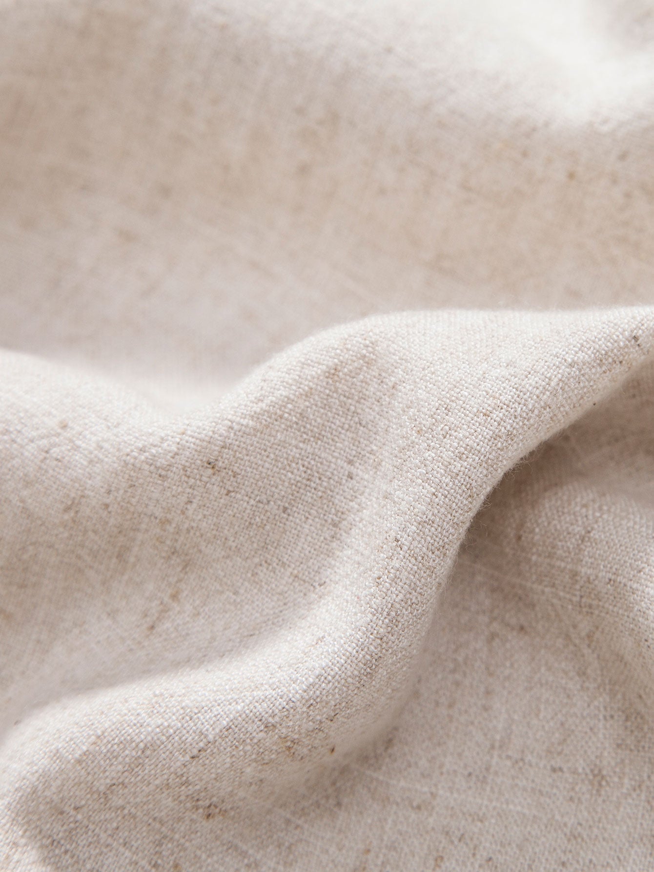Linen rayon blend button-up shirt and straight-leg linen trousers